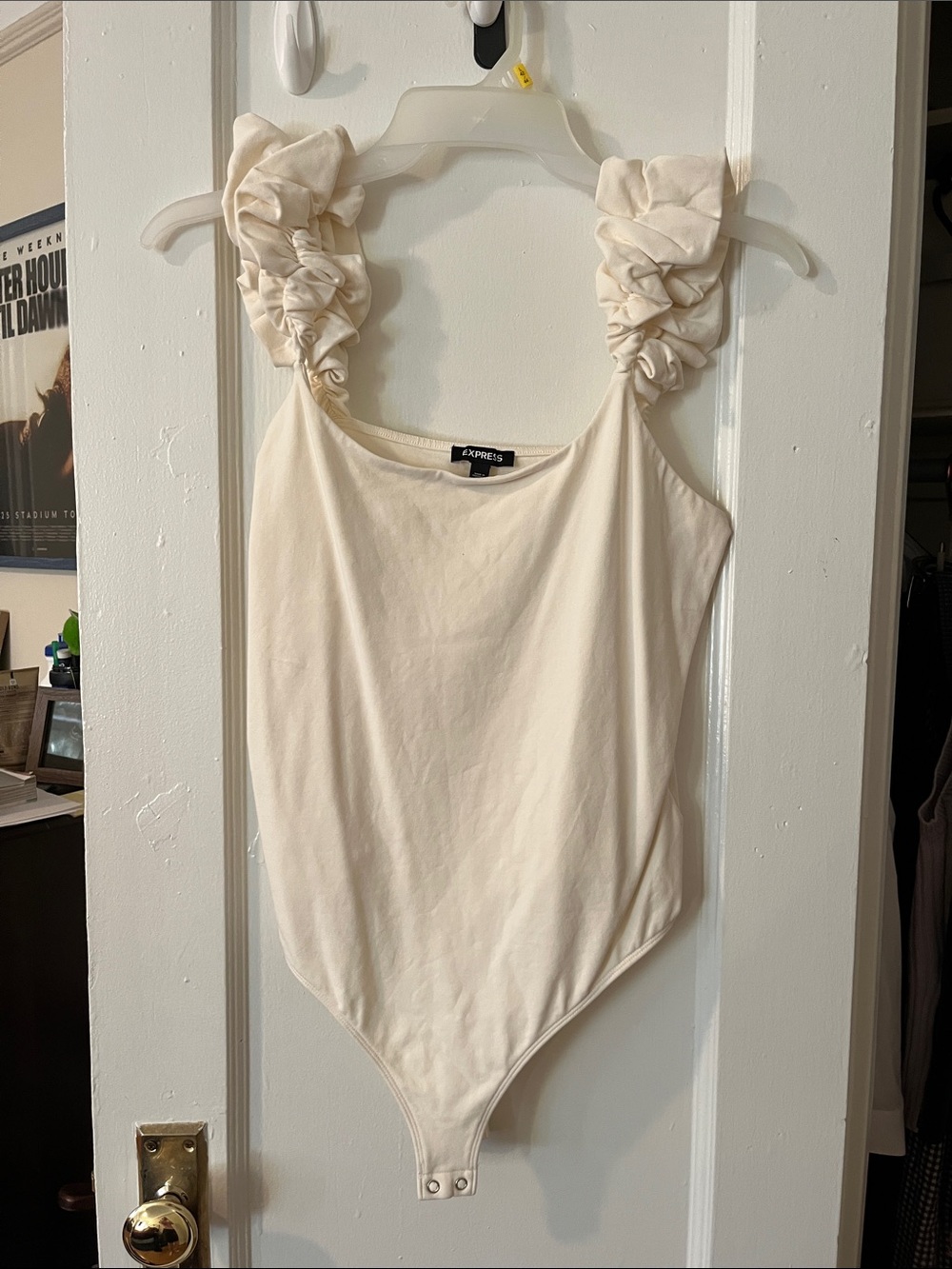 Ruffle strap bodysuit